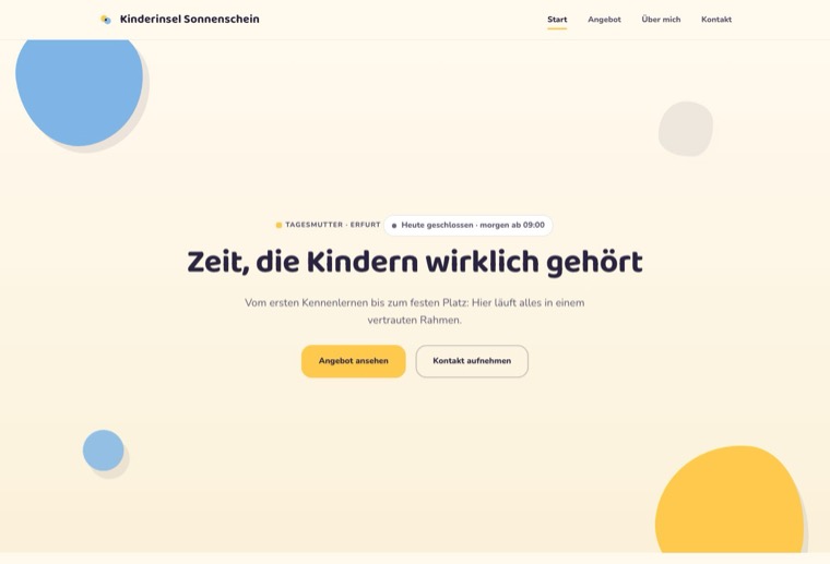 Design kinder-bunt: bunt, verspielt, runde Formen