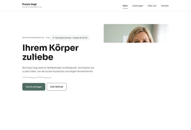 Design praxis-klar: freundlich, hell, vertrauenswürdig