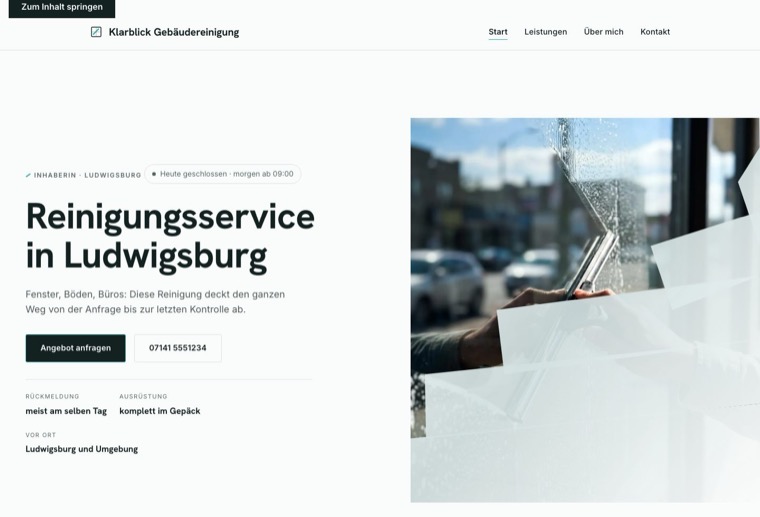 Design rein-klar: frisch, klar, Aqua-Akzent