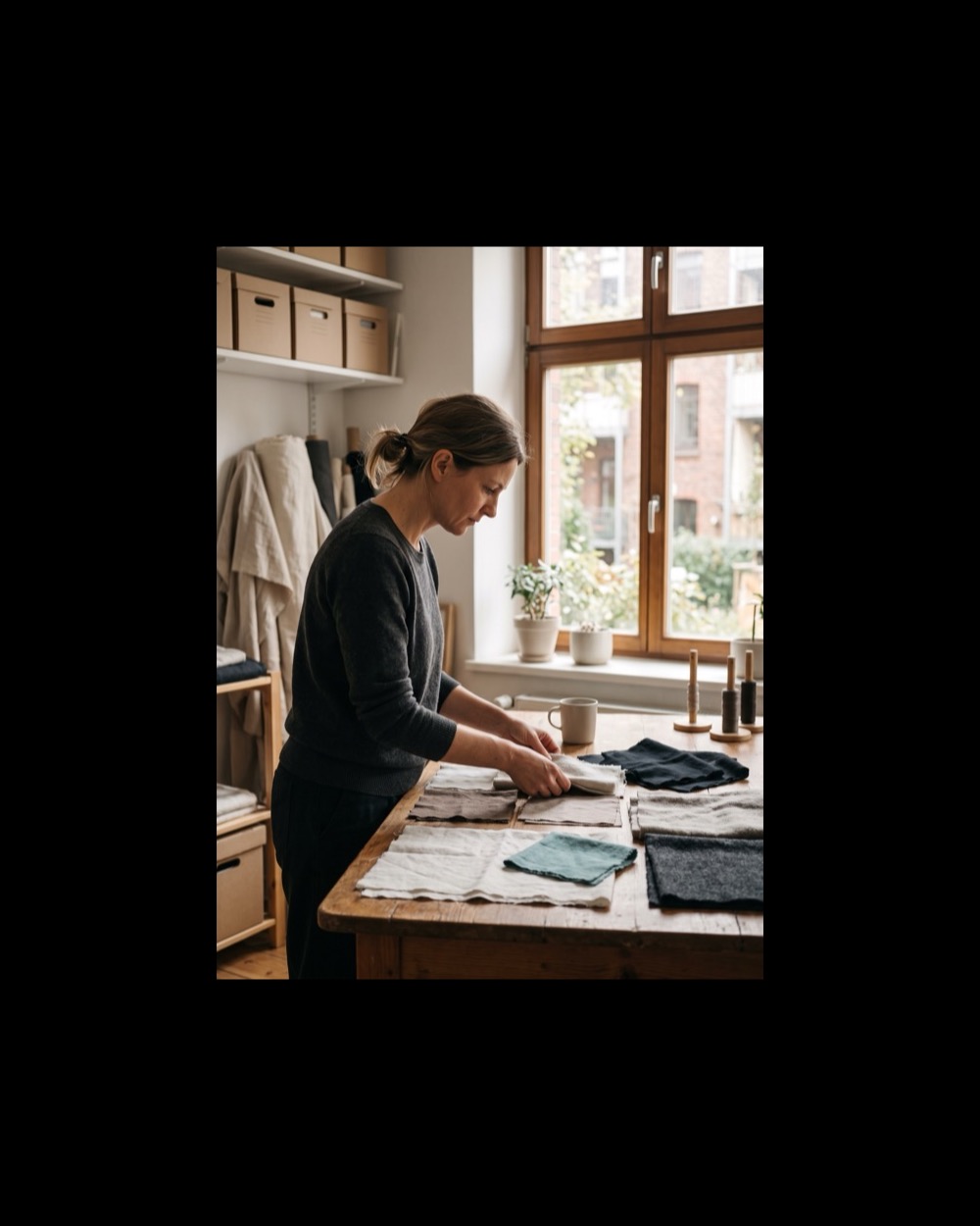 Nora Albrecht im Atelier