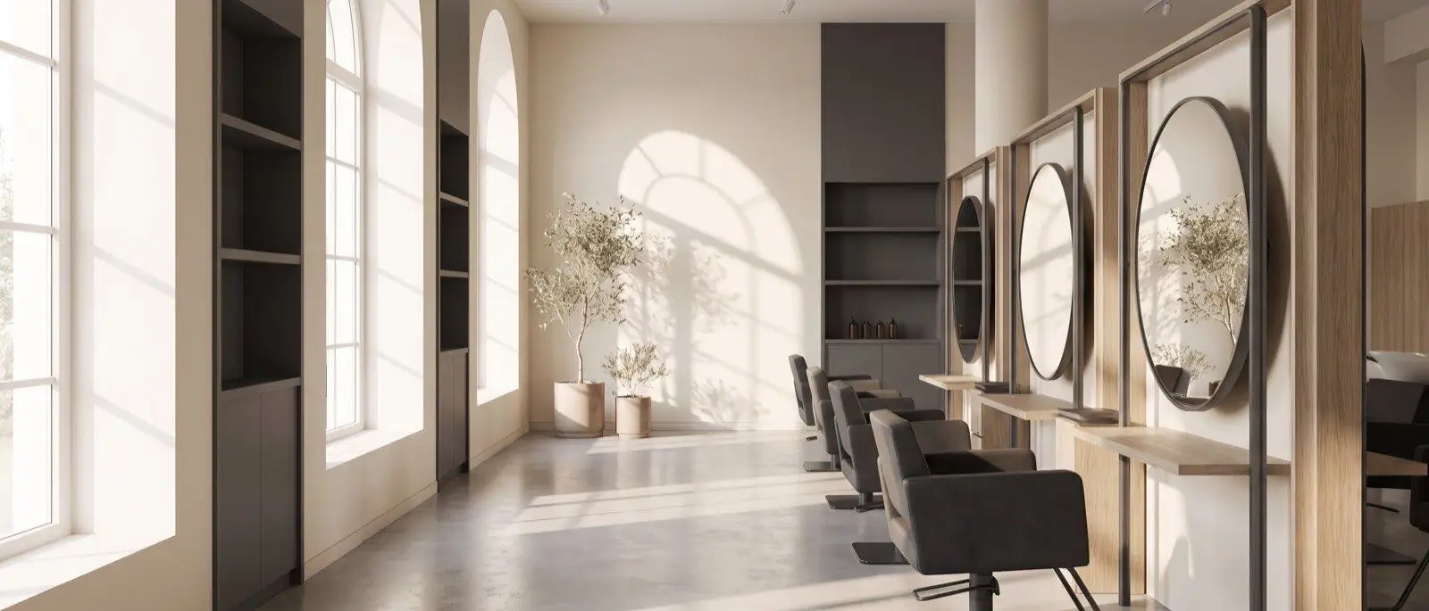Der Salonraum im Morgenlicht