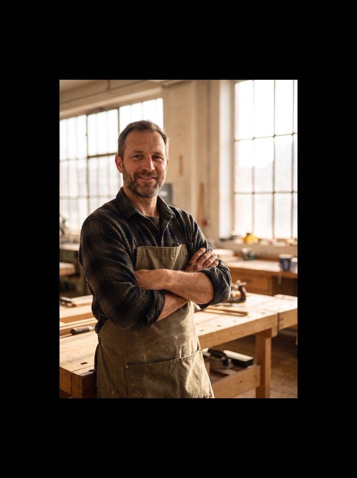 Michael Bergmann bei der Arbeit