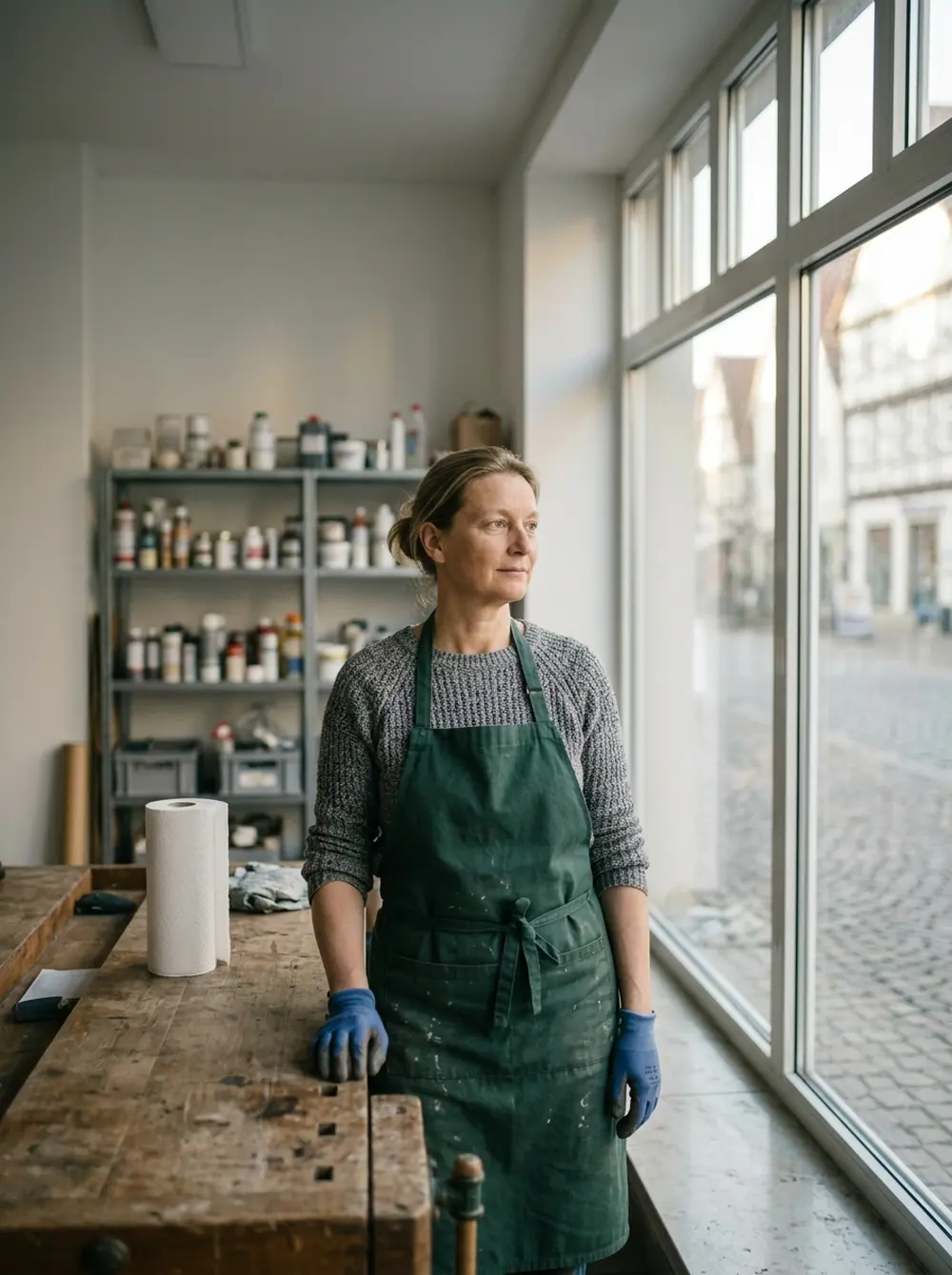Arbeitsplatz von Klarblick Gebäudereinigung